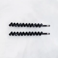 Juego de dos horquillas de metal negro con diamantes de imitación brillantes - Negro (HS-J5922BLK)