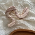 Detail of S-shaped marble hair claw clip with pink purple flow pattern and gold spring - Water Ripple Geometric S-Shape (11cm)