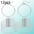 Detail of 12-piece silver snake chain bracelet set with lobster clasps and extenders - Steel