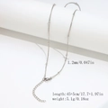 Silver bead snake chain necklace in stainless steel with lobster clasp and extension - 1.2mm Round Snake Bead Chain - Silver