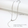 Silver stainless steel snake chain necklace 2.5mm width with dimensions and weight info - 2.5mm Granular Textured Chain - Silver