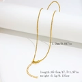 18k gold plated 1.2mm stainless steel cable chain necklace with lobster clasp and extender - 1.2mm Twisted Square Snake Chain-Gold
