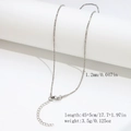 Minimalist 1.2mm silver stainless steel fine cable chain with lobster clasp and extension - 1.2mm Twisted Square Snake Chain-Silver