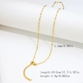 1.5mm twisted gold stainless steel chain necklace with lobster clasp and extension - 1.5mm Twisted Flat Chain - Gold