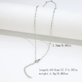 Polished silver stainless steel twist chain necklace with lobster clasp and adjustable tail - 1.5mm Twisted Flat Chain - Silver