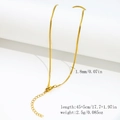 18k gold plated stainless steel snake chain necklace with lobster clasp and extension - 1.8mm Dense Snake Chain-Gold