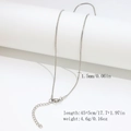 Sleek 1.5mm silver snake chain necklace in stainless steel with lobster clasp and extender - 1.5mm Round Snake Chain-Silver