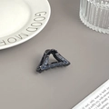 Molla per capelli a triangolo nera con strass blu scuro per uno stile elegante - Base Nera Triangolo Con Strass Blu