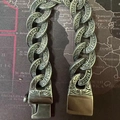 Bracelet chaîne Viking en acier inoxydable vintage avec nœuds celtiques et gravures - 19.5cm / Style Mixte Runes (BC8-085)