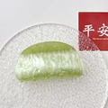 Pinza para el pelo de acrílico verde claro con textura de mármol y acabado perlado - Punta redonda / Cabeza Redonda Verde Agua Ondas de Agua