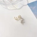 Dettaglio macro della mini clip per capelli con perle e design a coda di sirena - Plastica/Resina / Pinza Perla Grande - Coda di Pesce