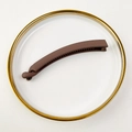 Macro detail of dark brown matte banana clip showing non-slip inner teeth design - Dark Coffee
