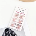 Set di 6 mini fermagli per capelli a farfalla rosa con glitter su carta decorativa - Rosa Glitterato