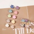 Mini pinces à cheveux ours en 10 couleurs pastel mates, livrées dans une boîte transparente - Style Coréen Ours (En Boîte)