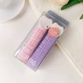 Pink and purple self-grip hair roller pins in transparent packaging for hair volumizing - Plastic / Pink and Purple