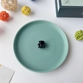 Petite pince à cheveux noire brillante pour franges latérales et queue de cheval - Mini Pince Citrouille-Noir Brillant