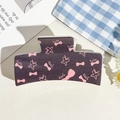 Dark purple resin square hair claw clip featuring pink butterfly and cute typography - UV Printed Solid Square-Cream White 166-3
