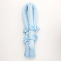 Heatless hair curler set in light blue satin with two matching scrunchies for styling - New Style-Blue (Curling Rod And Scrunchies)