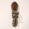 Leopard print heatless hair curler set with matching scrunchies and brown claw clip - New Style-Leopard (Curling Rod Scrunchies And Clip)