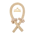Ensemble détaillé avec boucleur sans chaleur beige, chouchous en velours et une pince - Beige (Tige + 2 Chouchous + 1 Pince)