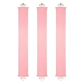 Set mit drei rosa lockenwicklern aus elastischem stoff mit metallhaken - Dreierpack – Glitzer