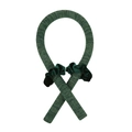 Kit de bouclage sans chaleur vert foncé scintillant avec chouchous en velours - Vert Foncé (Tige + 2 Chouchous)