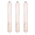 Drei-teiliges Set für lockenlose Locken aus schillernder Seide in Rosa, Blau und Gelb - Dreierpack – Batik-rosa (koreanisch)