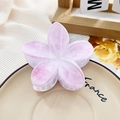 Elegant lavender marble pattern frangipani hair claw clip for women's hair styling - Light Purple Marble Style