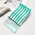 Sechser-Set mintgrüne professionelle Haarklammern für Friseursalons auf Produktkarte - 6-teiliges Set / See Blau