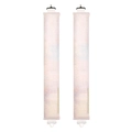 Heatless Hair Curler mit Farbverlauf in Blau und Rosa und elastischen Metallhaken - Zweierpack – Batik-rosa (koreanisch)