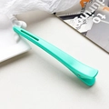 Pinza per capelli professionale verde menta con molla per styling e sezionamento - Blu lago