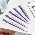 Set di 5 fermagli per capelli lilla opaco per dare volume alle radici dei capelli - 9cm / 5 Pezzi / Viola chiaro