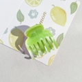 Green marble pattern acetate hair claw clip with elegant 7-tooth grip design - PS / 4cm 7-Tooth-Cyan Green