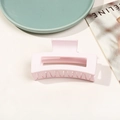 Pince à cheveux carrée mate rose clair 8,5 cm pour des coiffures élégantes et chic - Matte Pale Purple