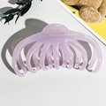 Macro-opname van een grote paarse octopus haarklem met glitter op witte ondergrond - Lichtpaars (Glitter Watermeloen)