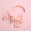 Soft light pink bow headband for baby girls with high-elastic seamless nylon fabric - Pink