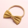 Dettaglio di fasce per neonati in lino giallo senape con nylon ad alta elasticità - 13-Ginger