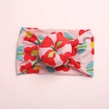 Böhmisches Baby-Stirnband aus weichem Nylon mit Blumenmuster und großem Knoten - Cartoon Kleine Blume