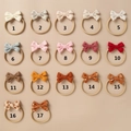Detailed set of 17 colorful nylon baby headbands with assorted bow patterns and textures - Random Color Style Mix (Assorted)