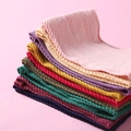 Nylon jacquard baby headbands shown in multiple vibrant colors and soft knit textures - 15.5*8.5cm / Mixed Colors Random