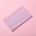 Macro detail of lilac nylon headband fabric showing soft texture and high elasticity - Taro Purple