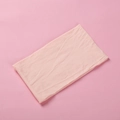Detailed texture of light pink soft nylon baby headband showing fine fabric weaving - Dark Pink