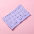 Close-up detail of light purple cable knit texture and soft nylon weave on baby headband - 15.5*8.5cm / Purple