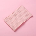 Detail of soft pink jacquard nylon fabric with classic cable-knit texture for baby headbands - 15.5*8.5cm / Dusty Pink