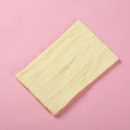 Close-up of baby beige cable knit nylon headband showing soft jacquard texture - 15.5*8.5cm / Beige