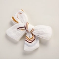 Détail de la pince à cheveux en gaze de coton avec des motifs arc-en-ciel pour bébés - 9.5*7 CM / Arc-en-ciel