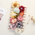 10-piece set of handmade floral baby headbands with soft nylon elastic hairbands - Style 3