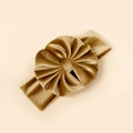 Bandeau élastique pour bébé avec grand nœud en velours plissé de couleur bronze doré - 18*5.5cm / Vert Militaire