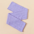 Detail shot of lavender jacquard knit nylon texture for baby elastic headbands - Purple