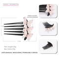 Pink butterfly hair comb with five-tooth acetate base and Austria diamonds - Pink